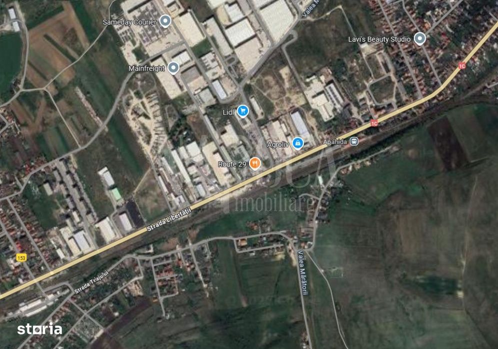 Teren intravilan pentru constructii de vanzare in Apahida