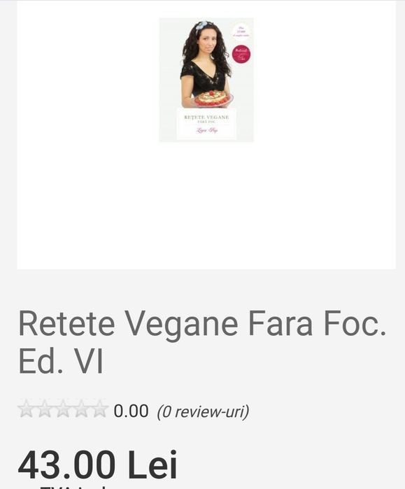 Retete vegane fara foc. Autor Ligia Pop