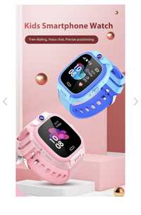 Smartwatch copii, nou, roz/ albastru