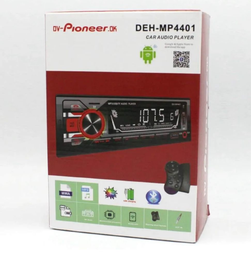 Магнитофон 1din Pioneer mp4401