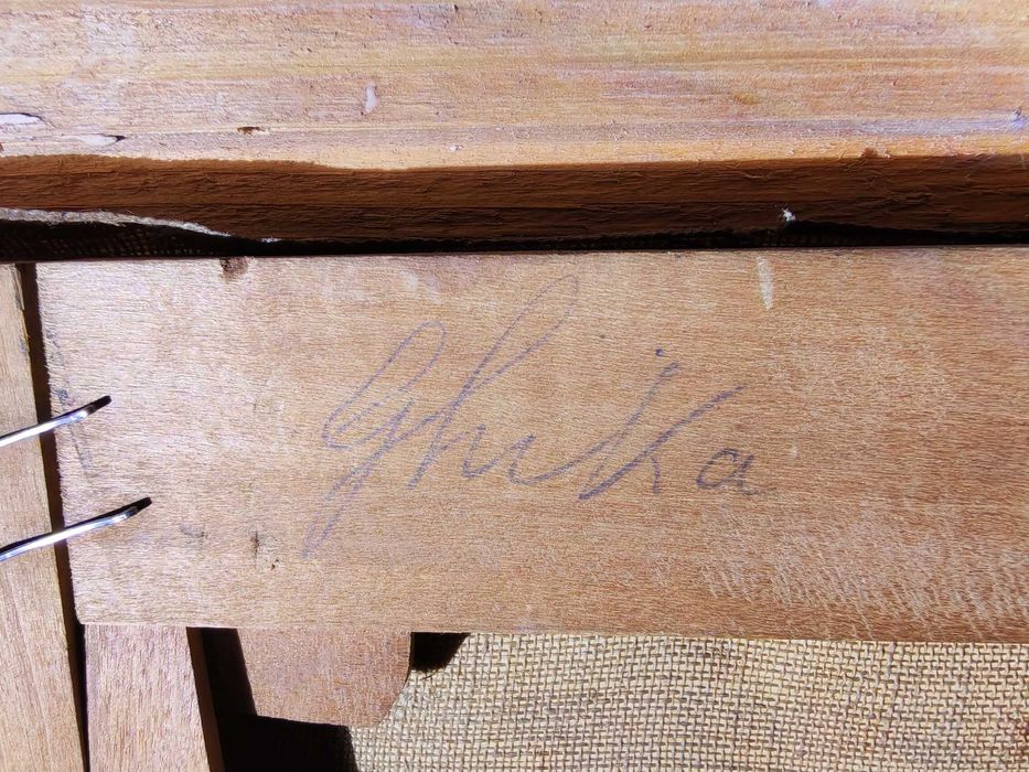 Tabloul Grigorescu, ulei pe pânză, semnat Ghika nr 11/14