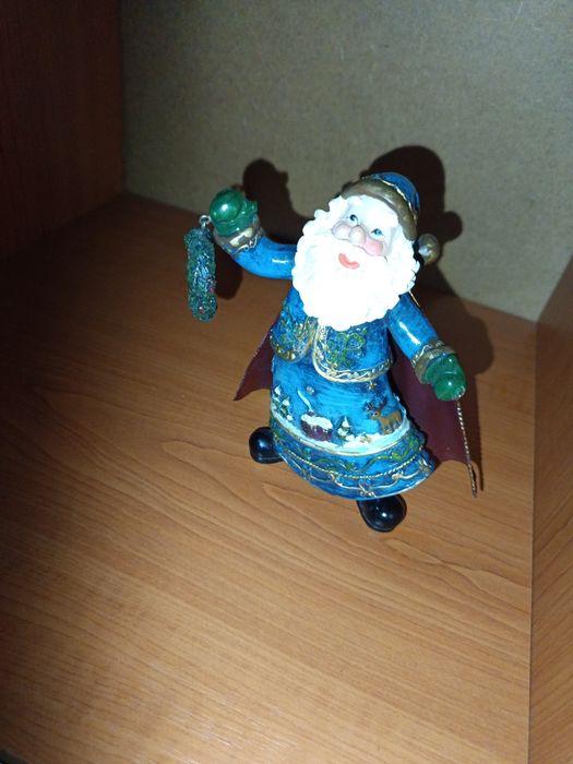 Decorațiune moș crăciun albastru