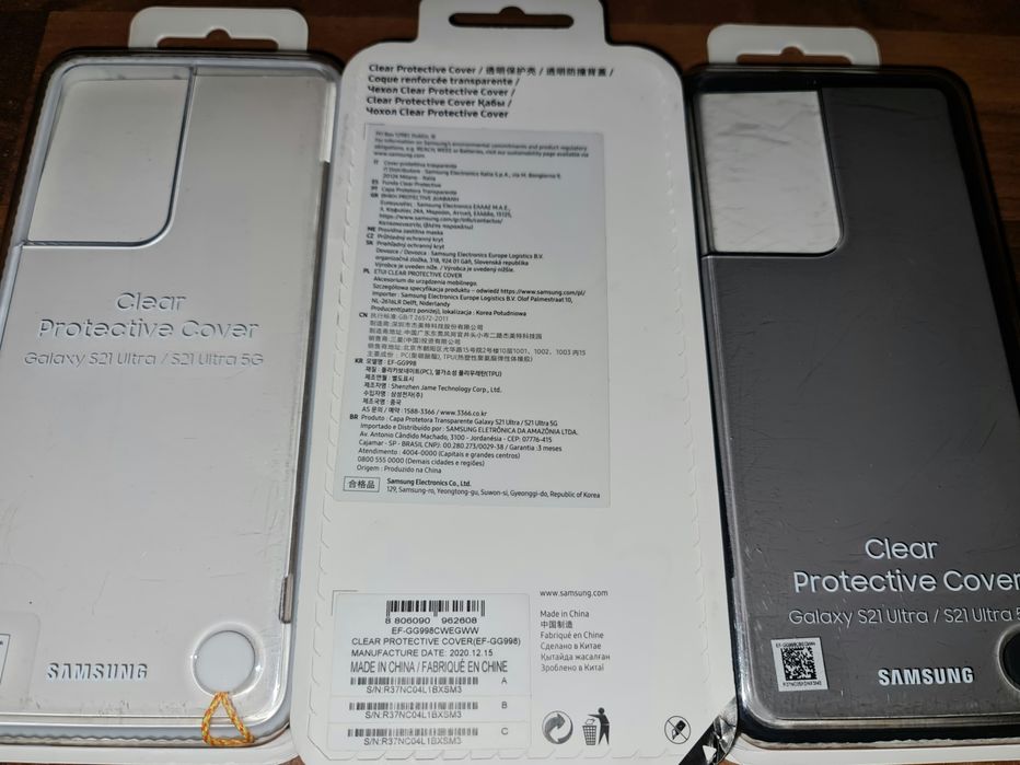 Husa originala Samsung Clear Protective Cover Galaxy S21 Ultra 5G G998