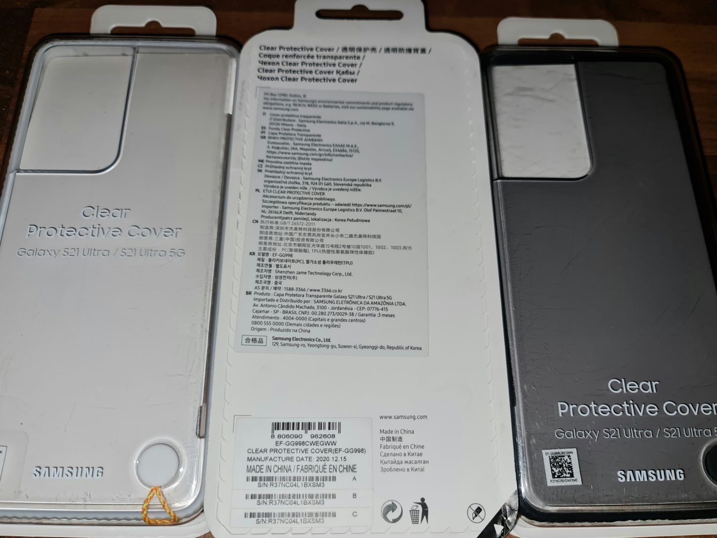 Husa silicon originala Samsung Clear Protective Cover S21 Ultra 5G