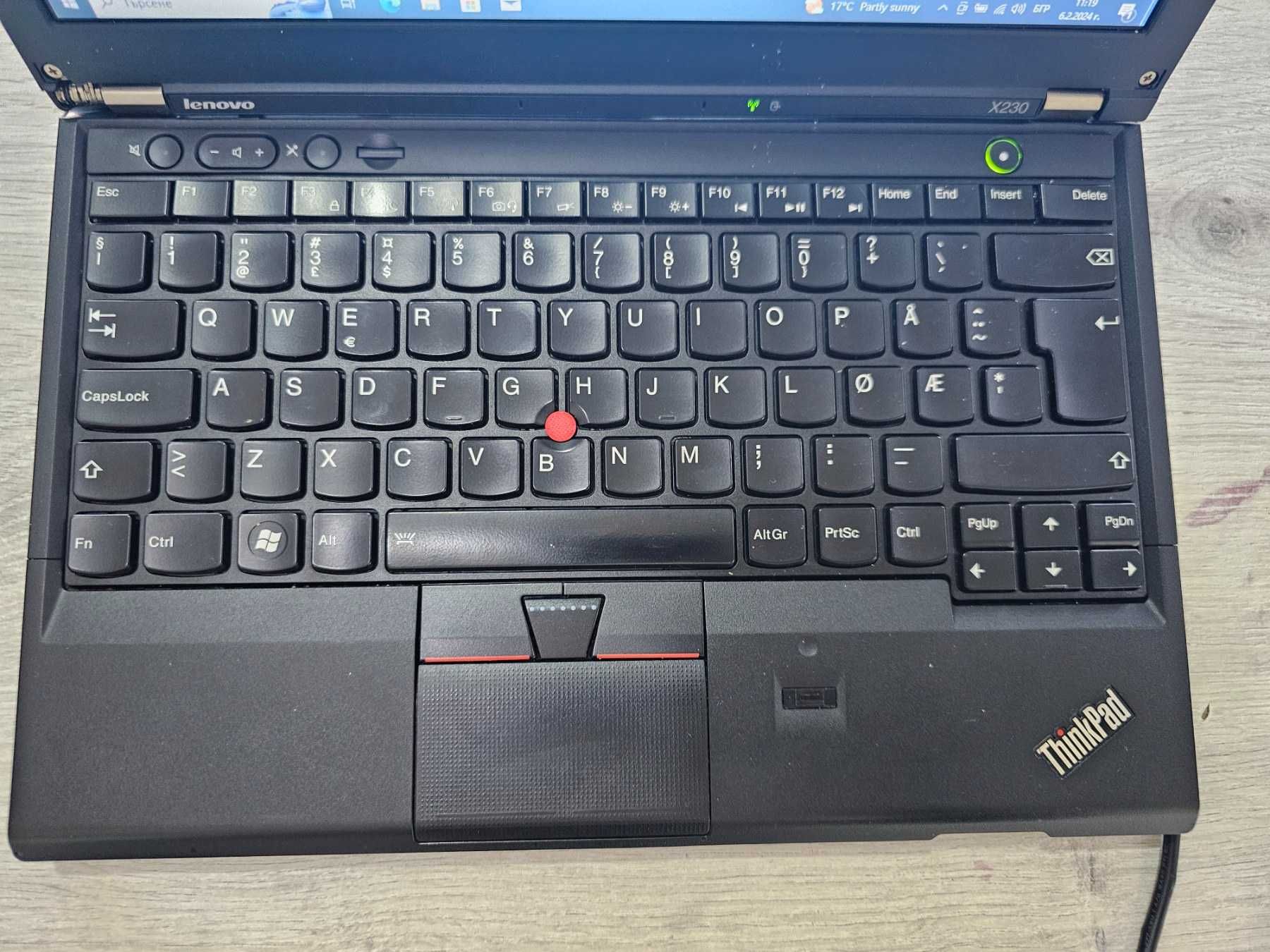 Лаптоп Lenovo ThinkPad X230 / i5 / 4GB RAM / SSD 128gb / Win 10 PRO /