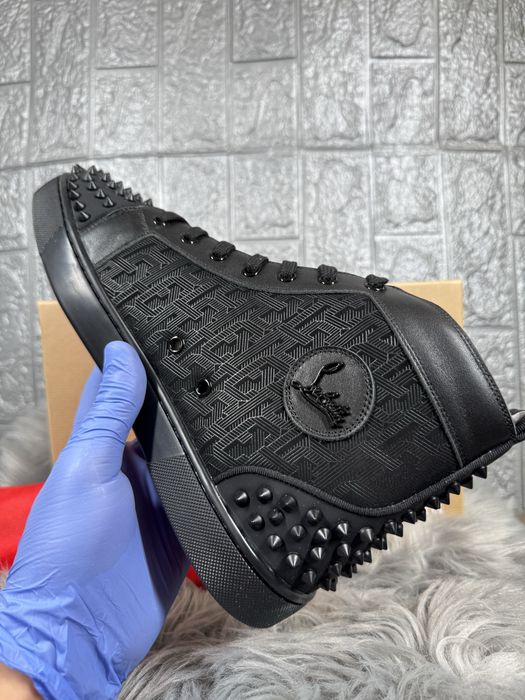 Christian Louboutin Black High Negru Cutie
