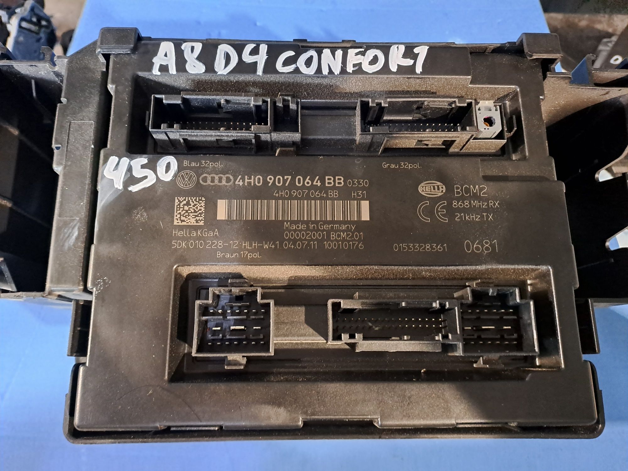 Modul/calculator confort Audi A7/A8 Cod 4H0907064BB