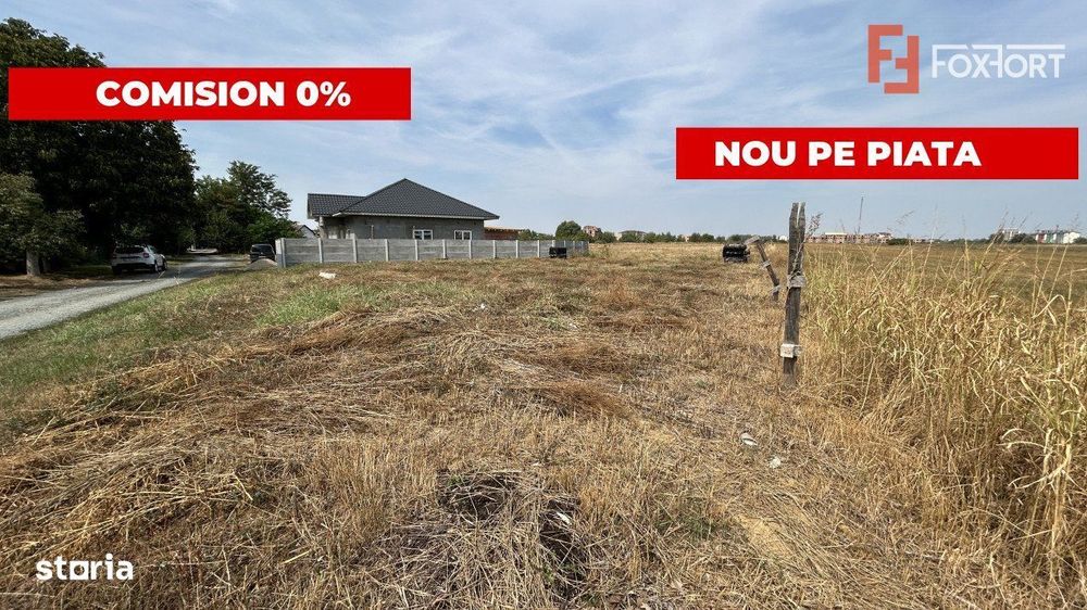 COMISION 0% Teren intravilan 610 mp, si front de 31 ml, Giroc