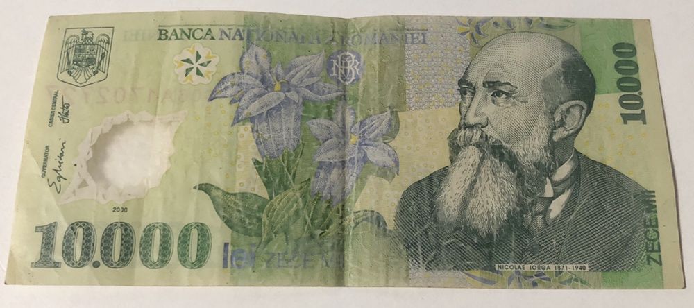 Lot 5 monede de 500 lei eclipsă soare 1999 + 5 bancnote