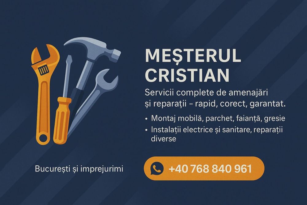 Mester lucrari interioare si exterioare