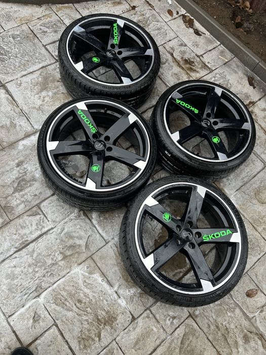 Vand jante r18 5x112 + anvelope de vara