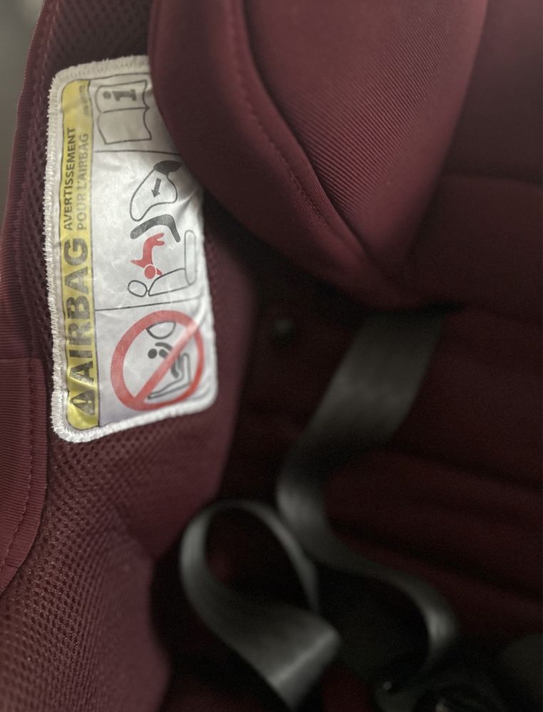 Scaun auto Nuna, cu isofix Rebl 360 iSize, Rosu