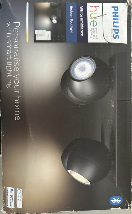 Spot luminos inteligent cvadruplu Philips Hue Buckram
