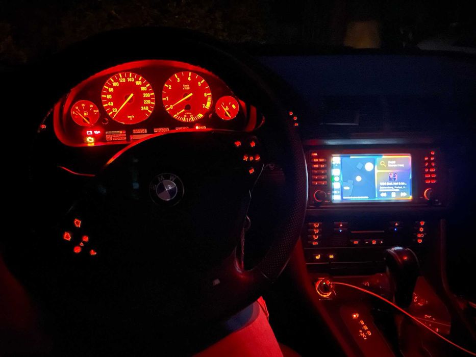 Navigatie GPS Android Dedicata BMW Seria 5 E39 E38 X5 E53 CarPlay QLed