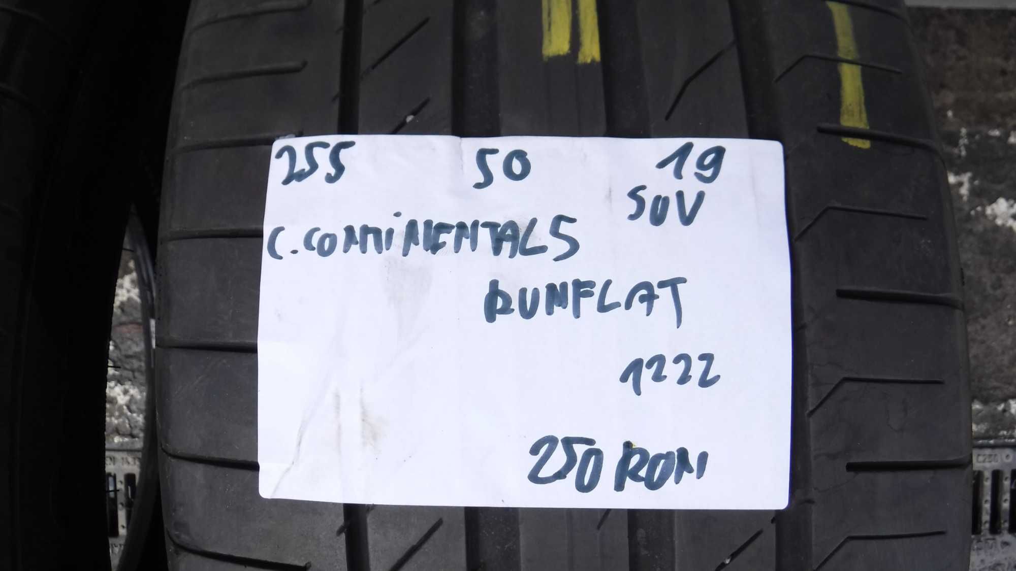 255 50 19 vara Continental contact 5 Runflat DOT 1222
