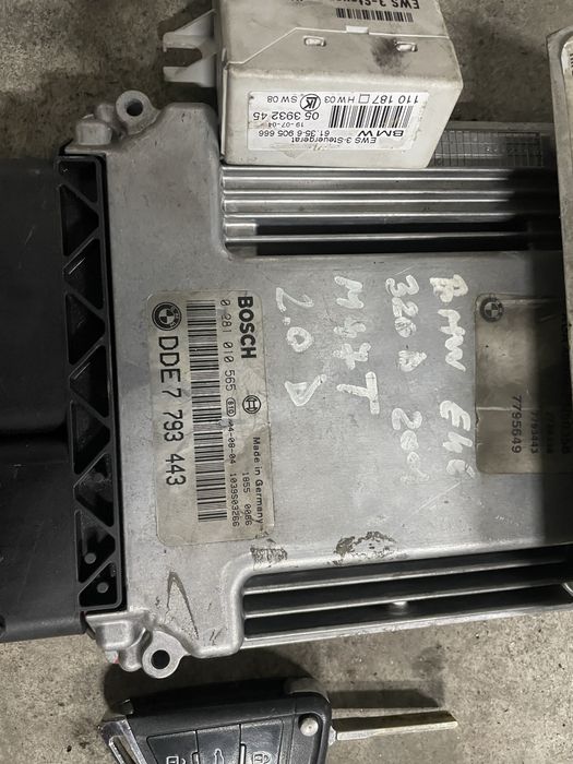 Kit pornire BMW e46 motor 2.0 150 cp cutie manuala ews / cheie