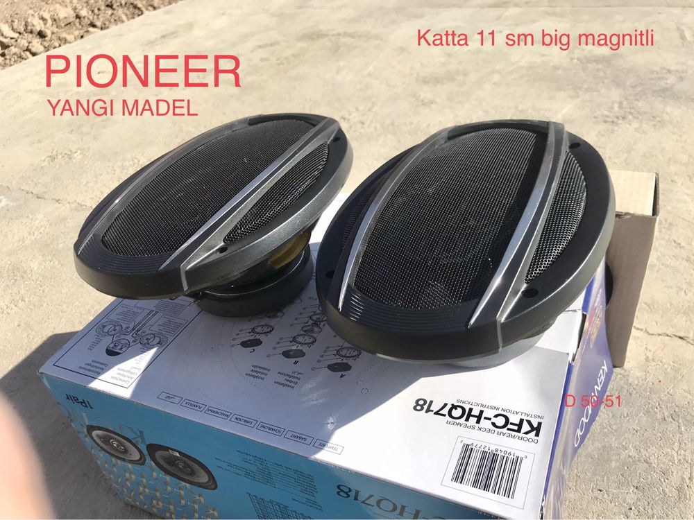 Pioneer kalonka 800w yangi madel keldi juda katta magnitli 11sm pishal