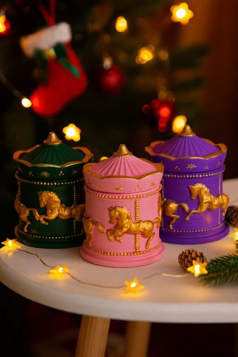 Новогодняя Карусель свеча