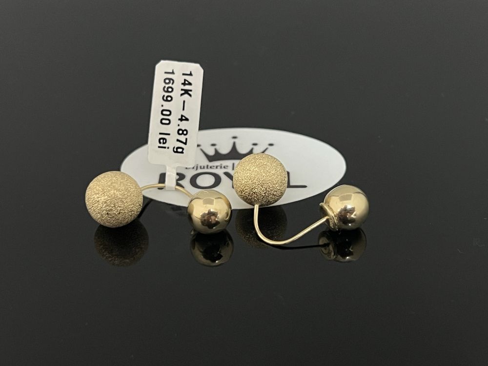 Bijuteria Royal CB : Cercei dama aur 14k 4,87gr