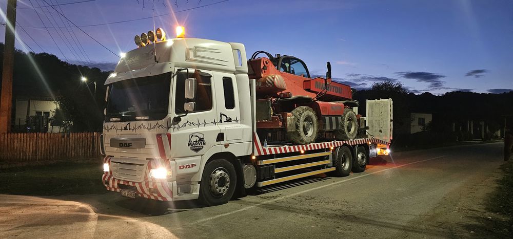 Transport utilaje/ autoplatforma