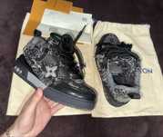 Lv skate trainer black swarovski monogran
