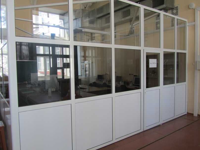 Окна Перегородкий Офисные Двери Витражи Пластиковые Алматы Стеклопакет