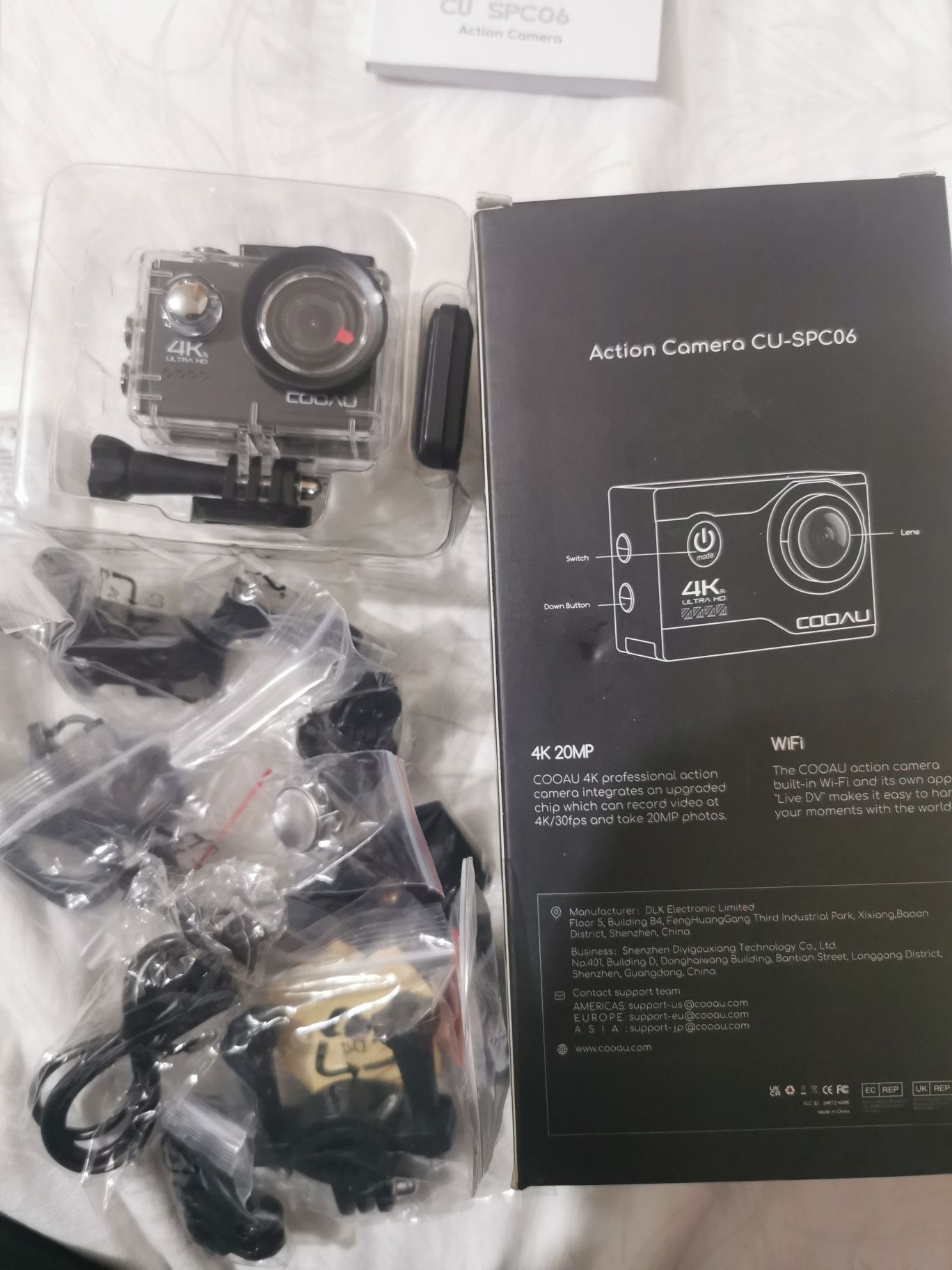 Camera video sport Cooau Cool Series SPC06 X20, 20MP, 4K, Wi-Fi, HDMI,