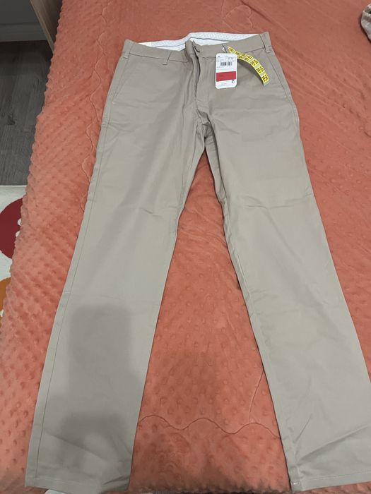 Брюки классика, молодежные, бежевый цвет