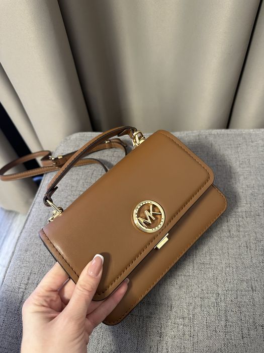 Дамска чанта Michael Kors Delancey 30T4GD8S6L Кафяв - Оригинална