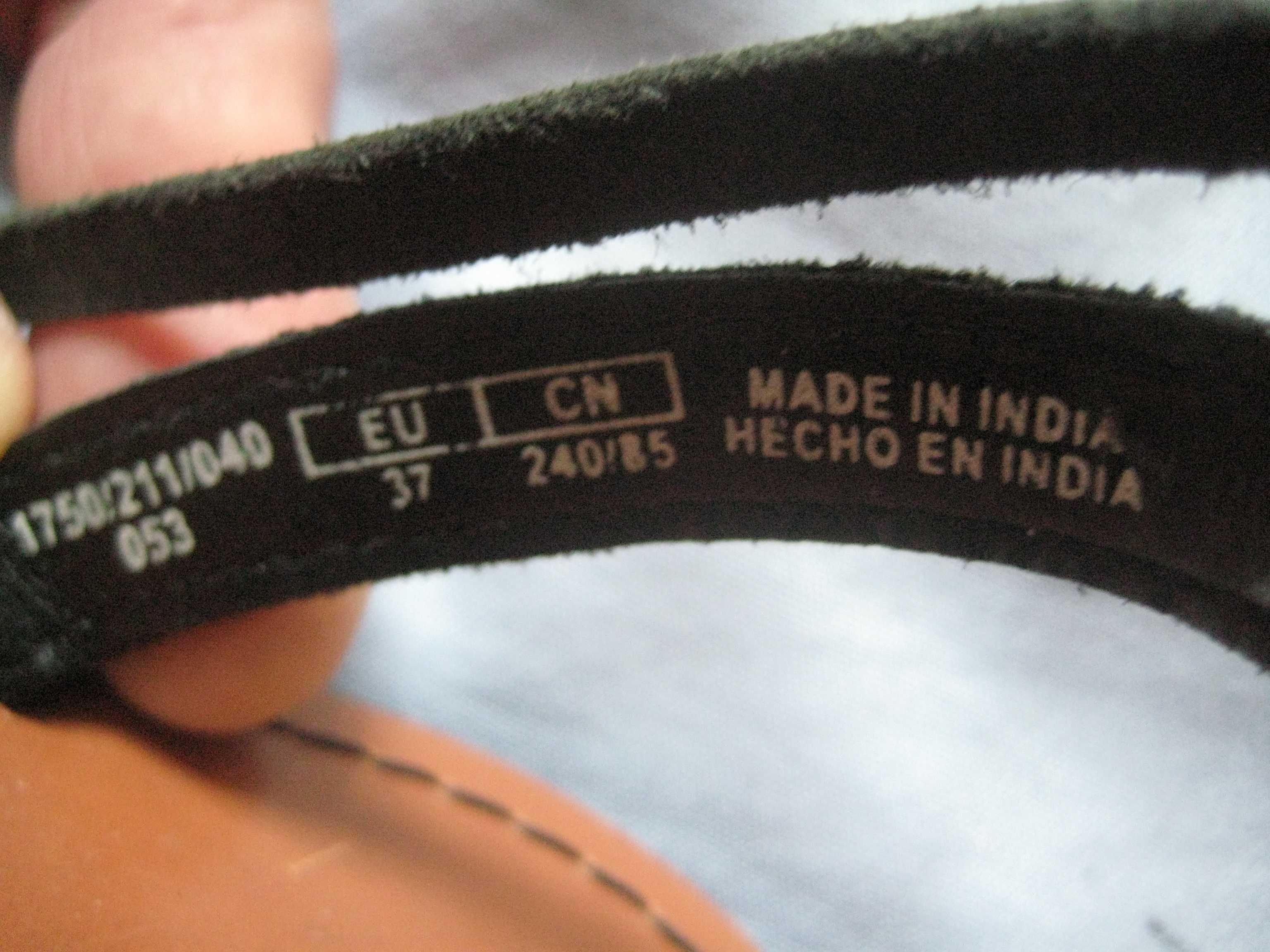 Продавам дамски кожени сандали с кожени връзки Made in INDIA