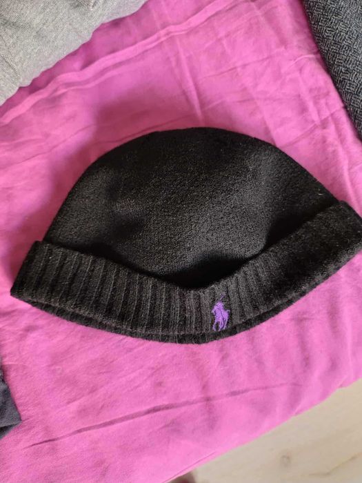 Fes, caciula Polo RALPH LAUREN Boy Black BeanieHat, Lana. Merino Wool