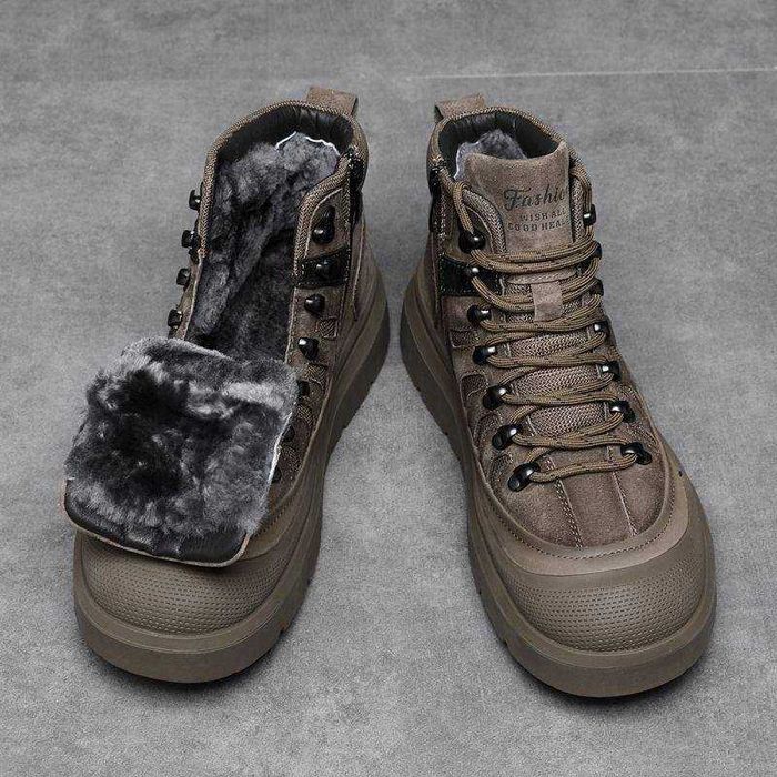 Теплые ботинки мужские зимние