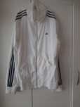 Бяла ветровка Adidas