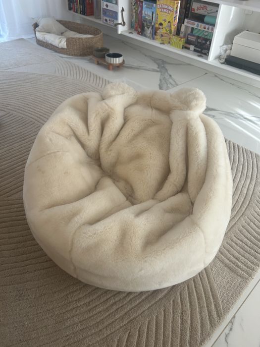 Beanbag deosebit din blanita crem