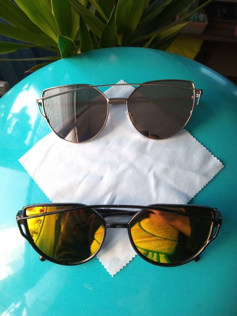Два модела Слънчеви очила с огледален ефект