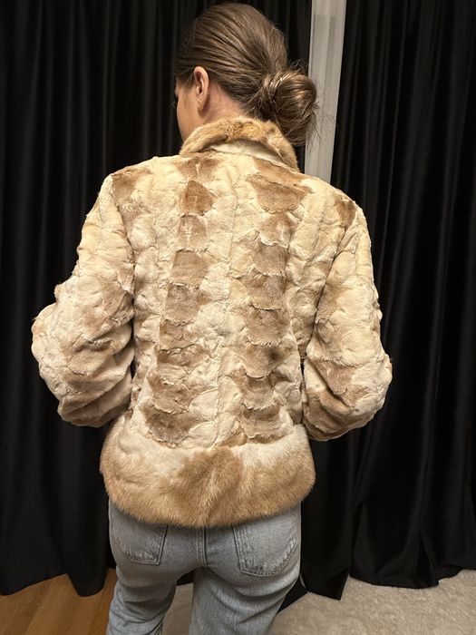 Blana naturala de nurca tunsa si vizon