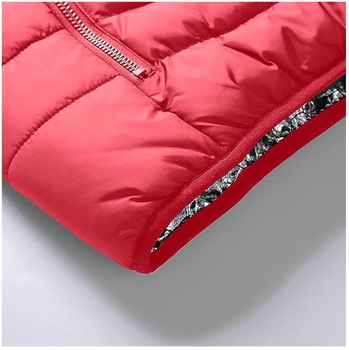 Geaca cu incalzire electrica in 9 zone, 3 trepte temperatura, 3XL-rosu