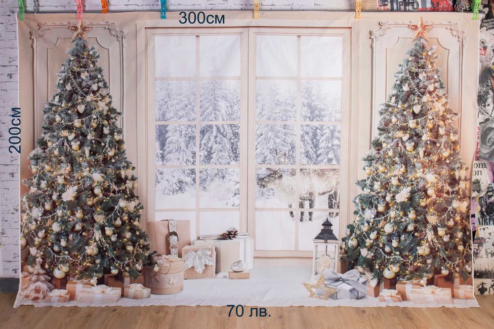 фотографски фонове за студио, коледна тема