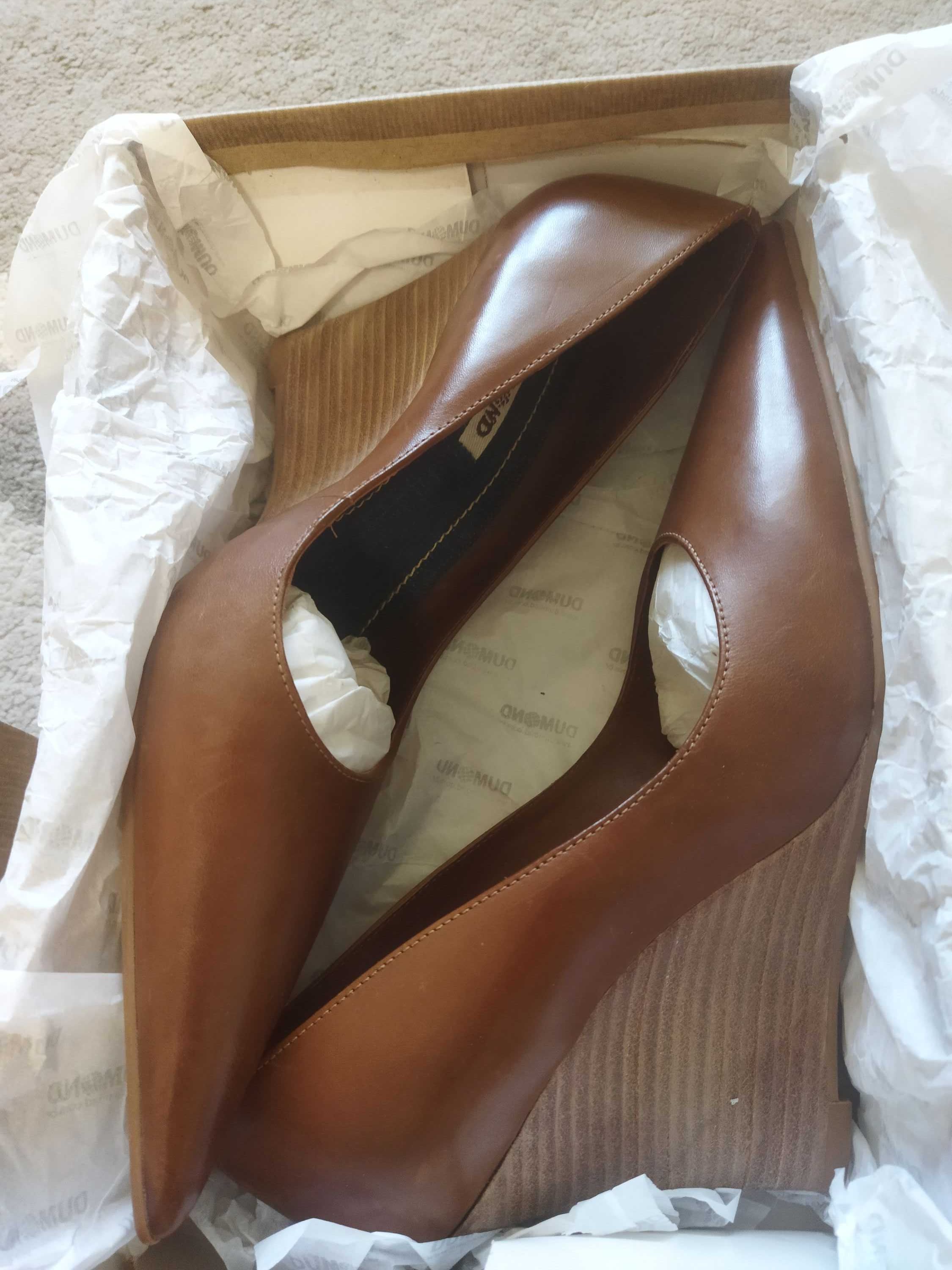 Туфли женские осенние Dumond (Бразилия),кожа,оригинал,новые,р-ры 37-40
