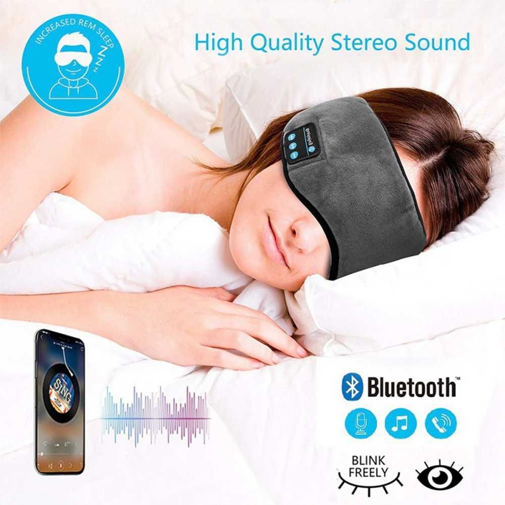 Маска для сна с наушниками Bluetooth.