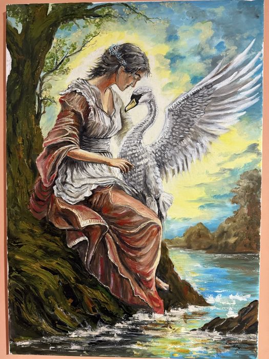 Картина Жената с лебеда
