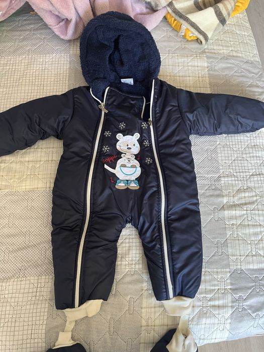 Зимни грйки космонавти за бебе 3м / 3-6м / 18м