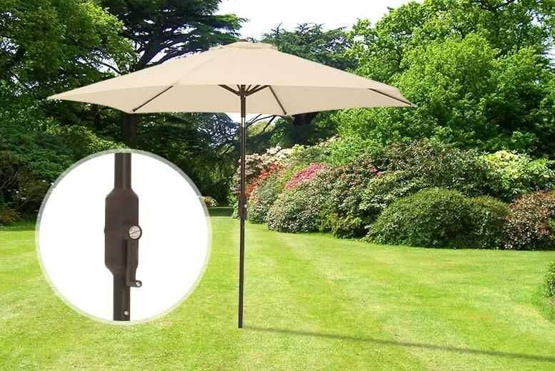 Градински чадър с UV защита за плътна сянка 2,5х2,5 метра