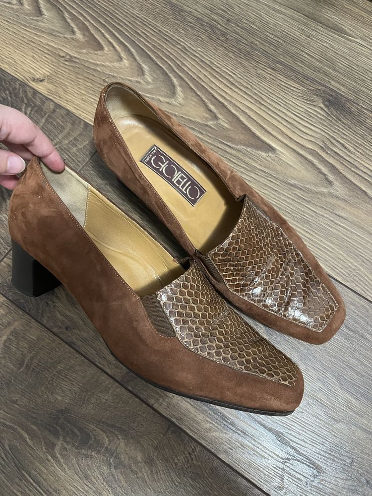 Pantofi piele intoarsa marime 41