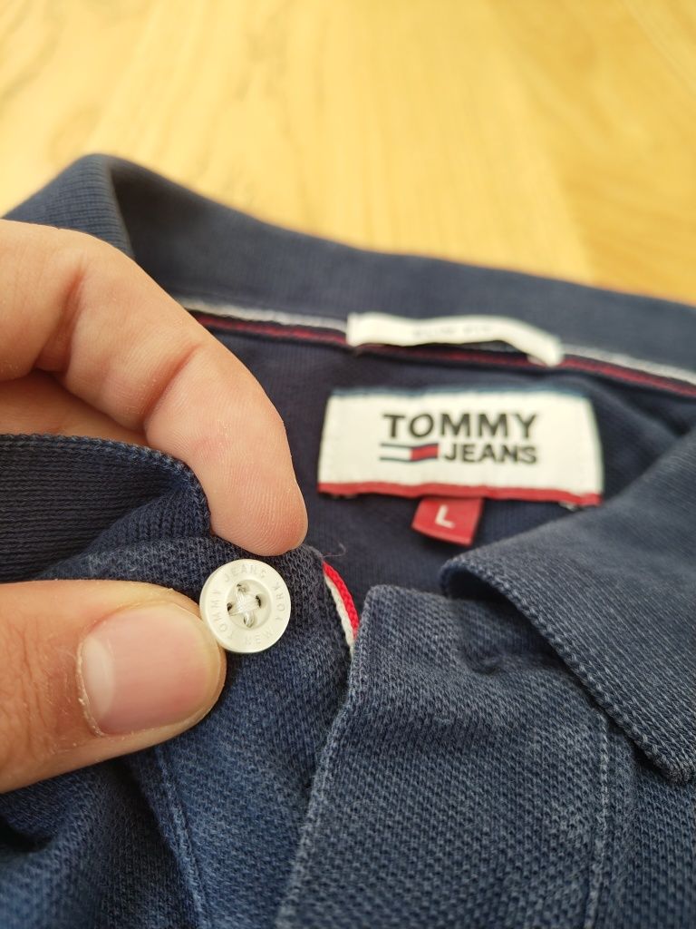 Tricou polo Tommy Hilfiger Jeans mărimea L