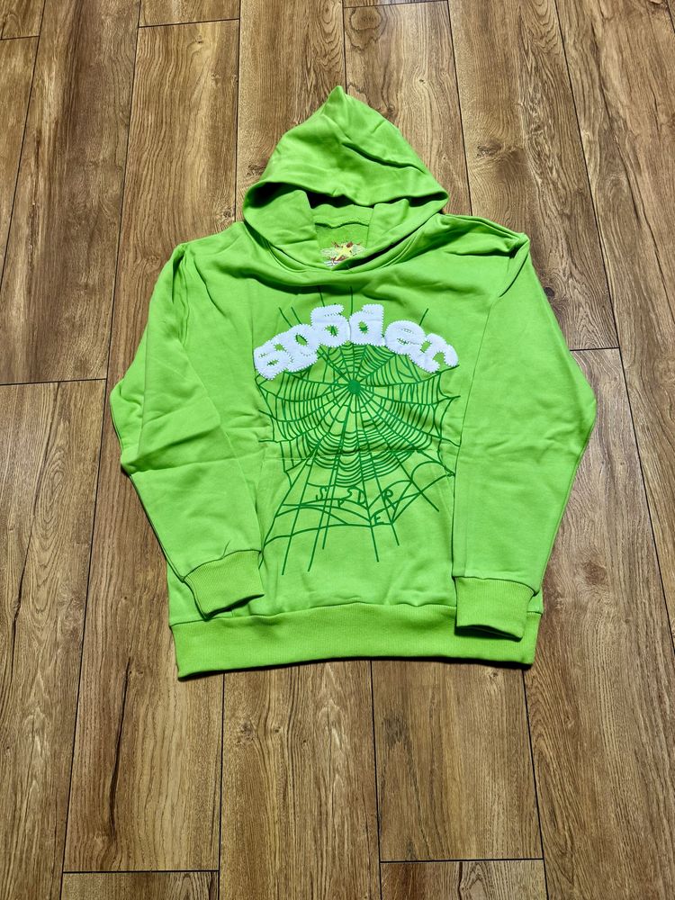 Намаление!!! Sp5der Hoodie Green