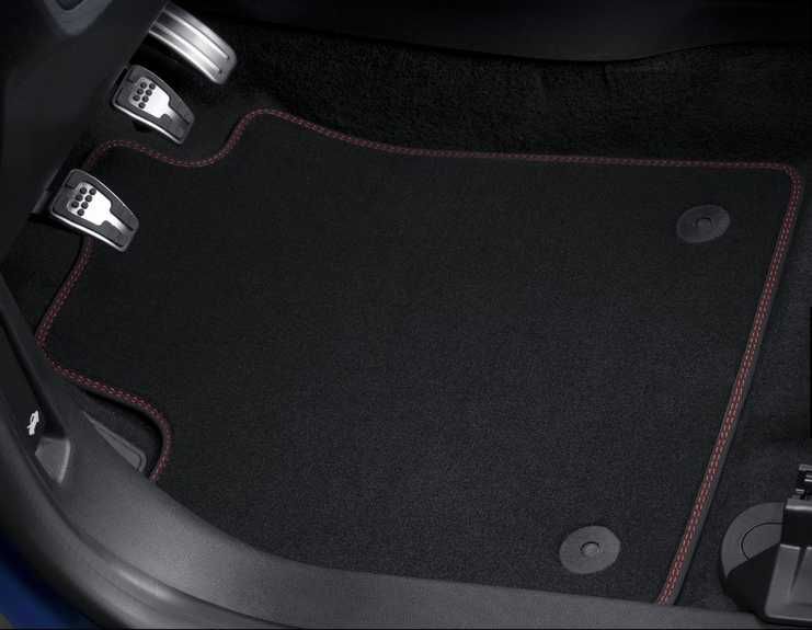 Ford PUMA ST Set covoraşe originale, velur faţă/spate , cusături roşii