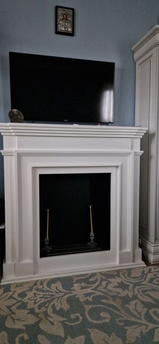 Vand canapea Mobexpert,3 locuri, extensibila, semineu cu bioetanol