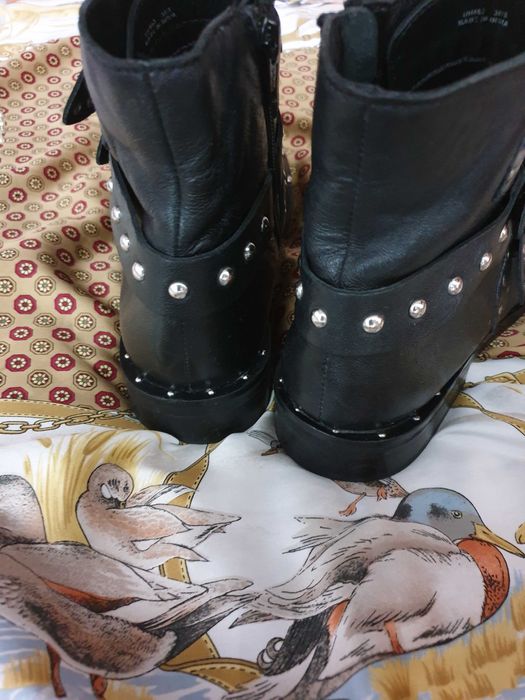 Ghete cizme piele naturala Reserved Zara Massimo Dutti Musette