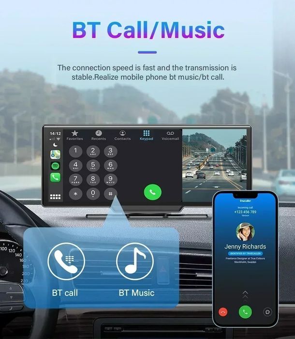 Sistem Multimedia Carplay Android Auto NAVI 10 inch camera fata spate